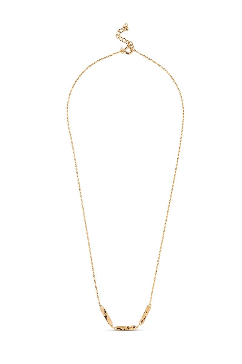 Enamel - Halskæde - Necklace, Tula - Gold