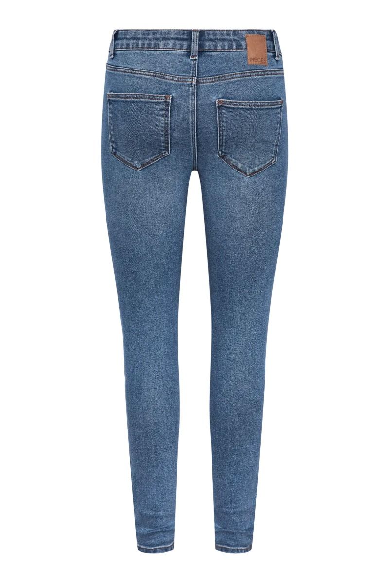 Pieces - Jeans - Dana Mw Skinny Jeans - Medium Blue Denim