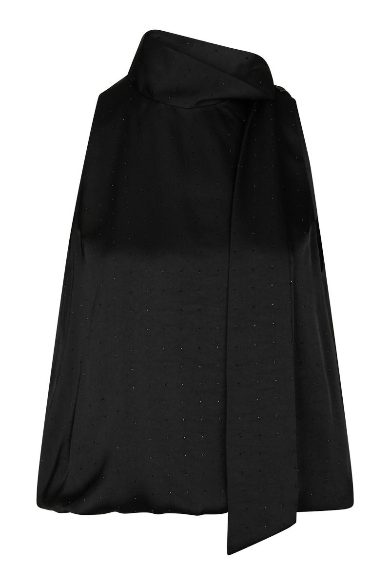 Neo Noir - Top - Veda Heavy Sateen Bedaz Top - Black