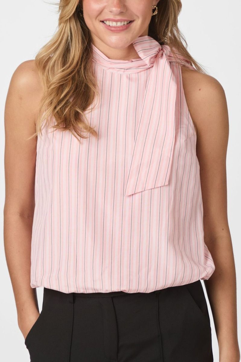 Neo Noir - Top - Veda Stripe Top - Rose
