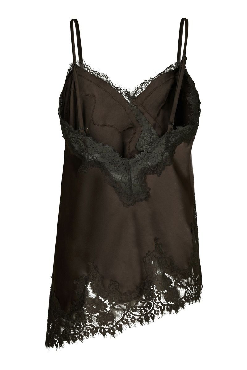 Neo Noir - Top - Viole Lace Top - Dark brown