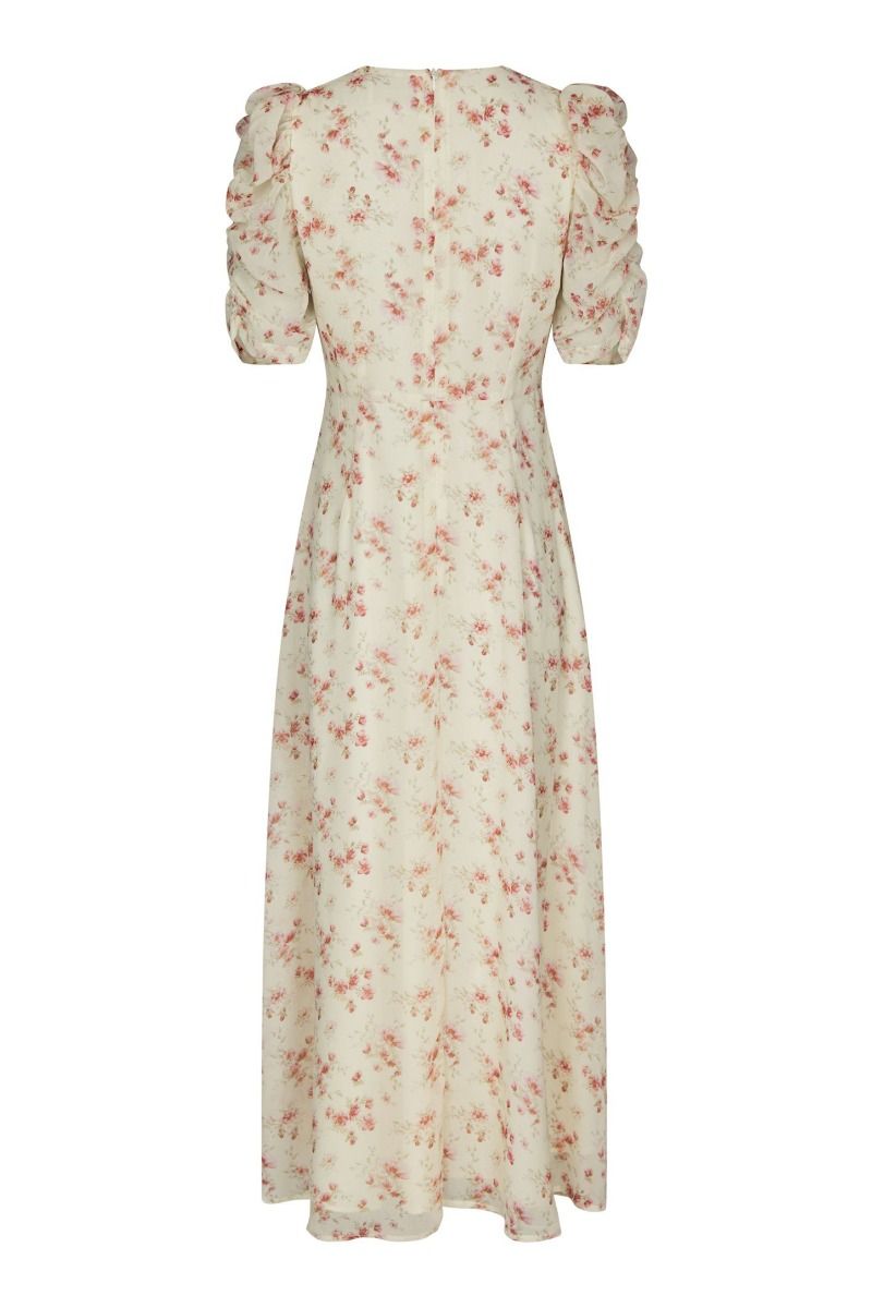 Neo Noir - Kjole - Vira Floral Dress - Creme (Levering midt april)