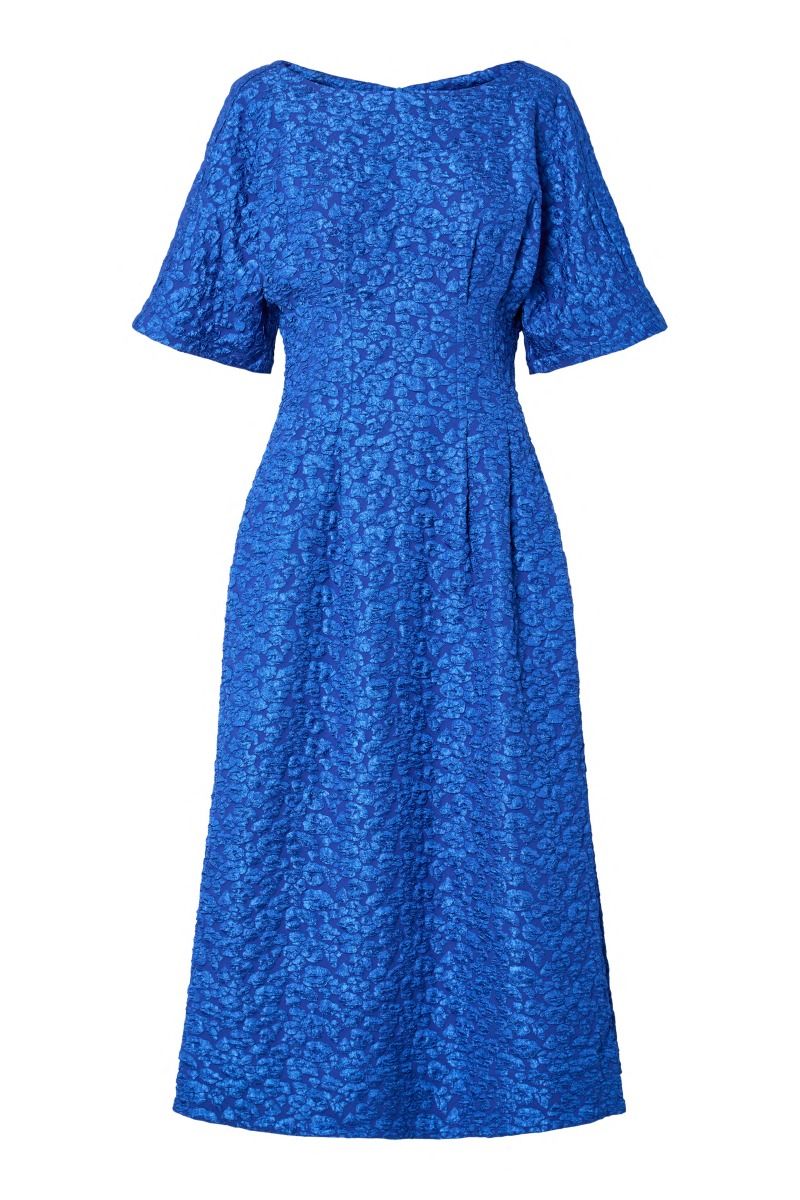 Y.A.S - Kjole - Dazly 2/4 Long Dress - Dazzling Blue