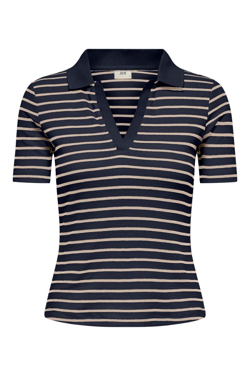 JDY - T-shirt - Roma S/S Polo Top - Sky Captain