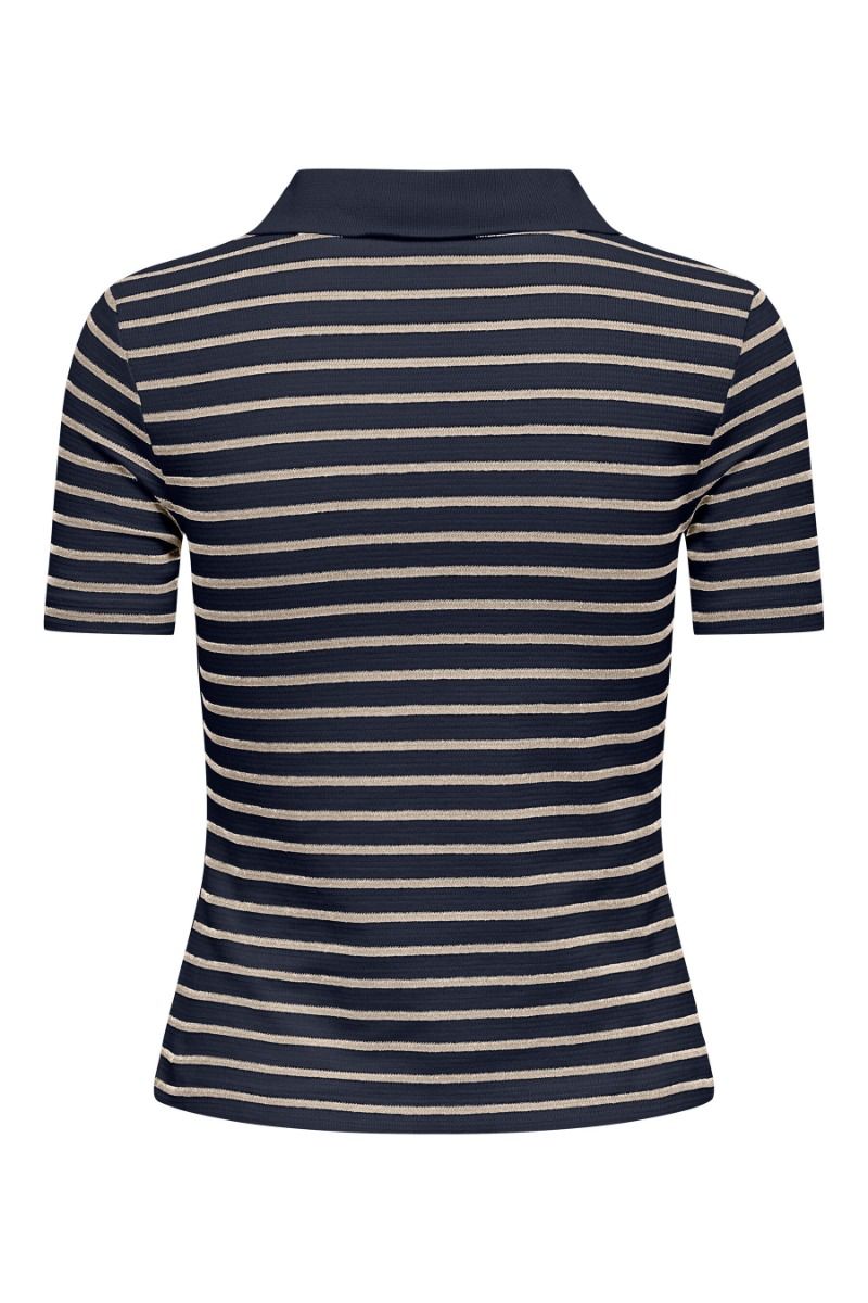 JDY - T-shirt - Roma S/S Polo Top - Sky Captain