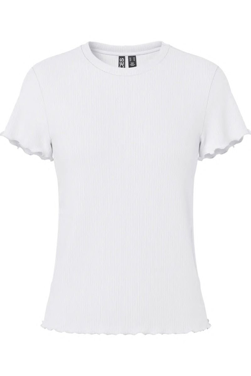Pieces - T-shirt - Nicca SS O-Neck Top - Bright White