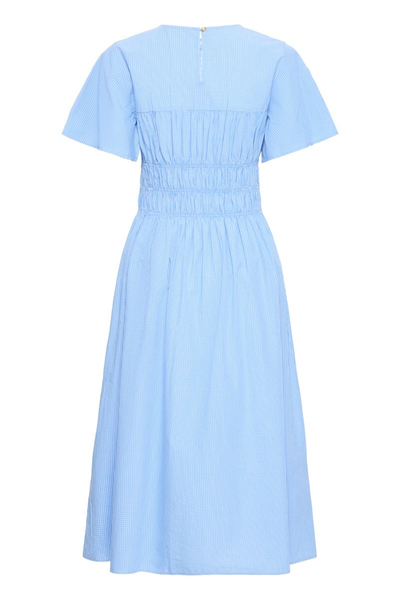 Ichi - Kjole - Gwenda DR - Blue/White Check
