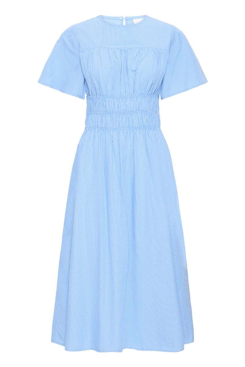 Ichi - Kjole - Gwenda DR - Blue/White Check