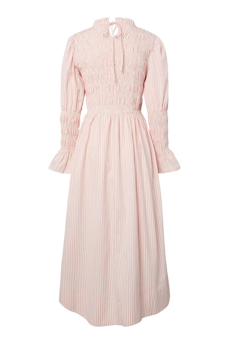 Y.A.S - Kjole - Wito LS Long Dress - Birch W. Stripes