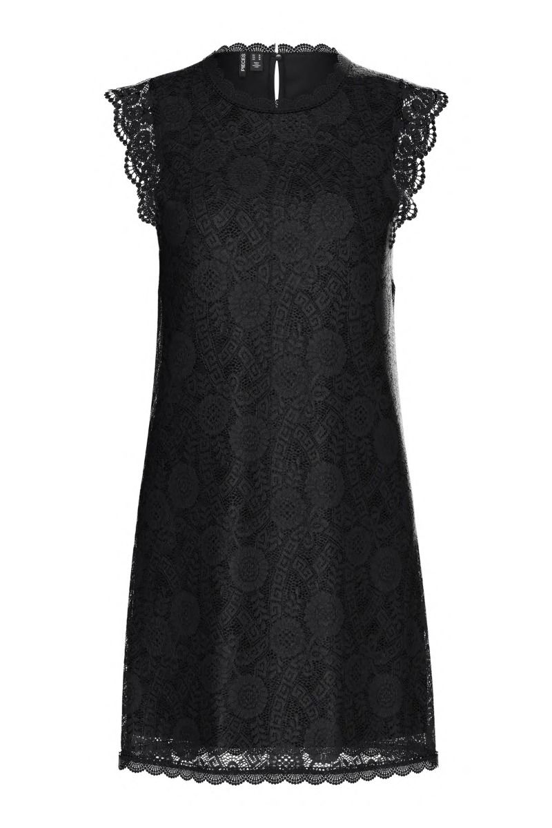 Pieces - Kjole - Olline Sl Lace Dress - Black