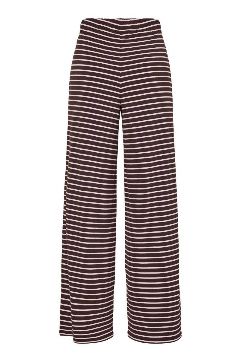 Pieces - Bukser - Monique MW Wide Pants - Delicioso Pink tulle