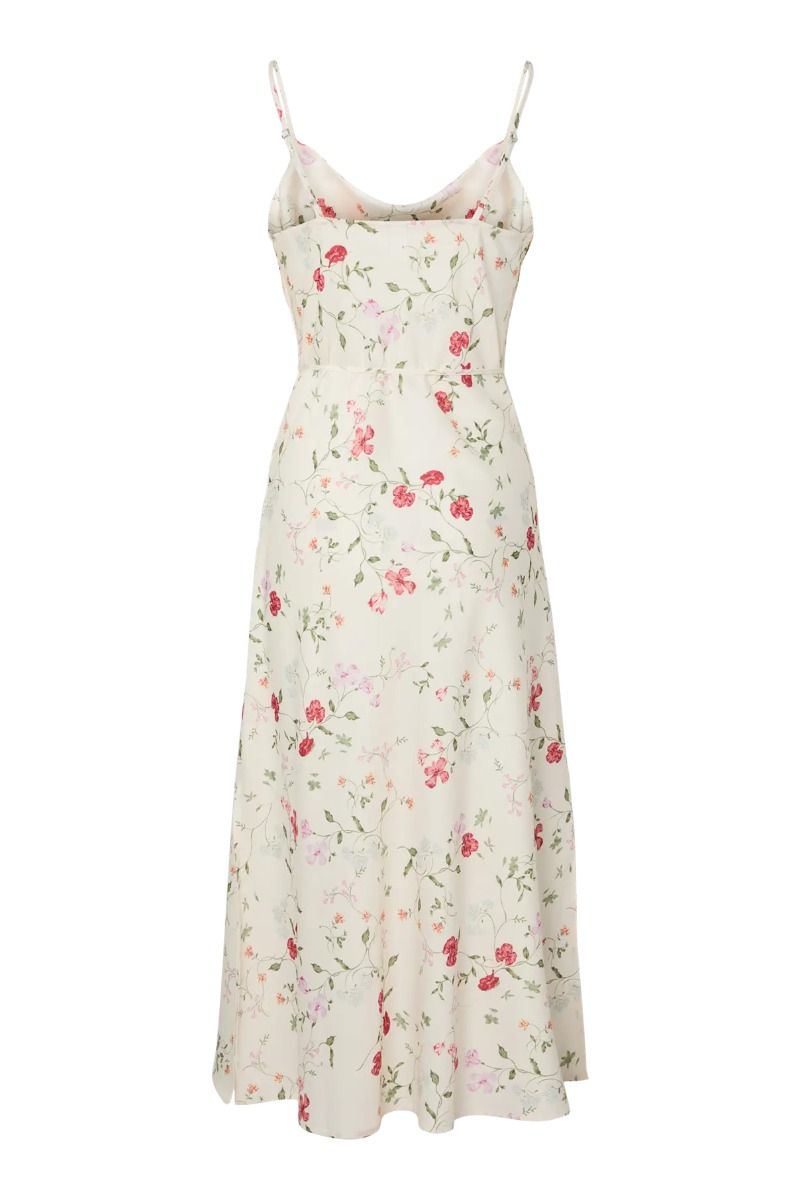 YAS - Kjole - Thea Strap Long Dress - Pristine Botalia (Levering slut marts)