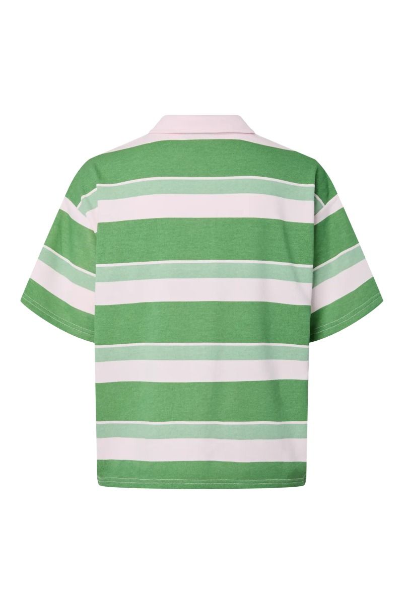 Pieces - Polo - Gippy Ss Polo Sweat - Cradle Pink Green