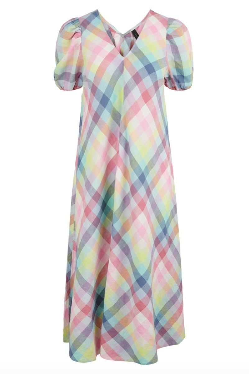 Y.A.S - Kjole - YAS Siro SS Midi Dress - Fairy Tale Checks 