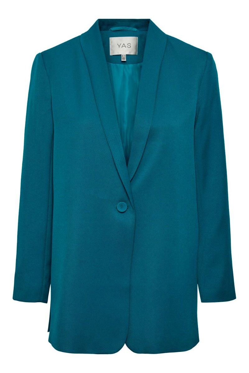 Y.A.S - Blazer - YAS Deeply 7/8 Slit Blazer S. - Deep Lake