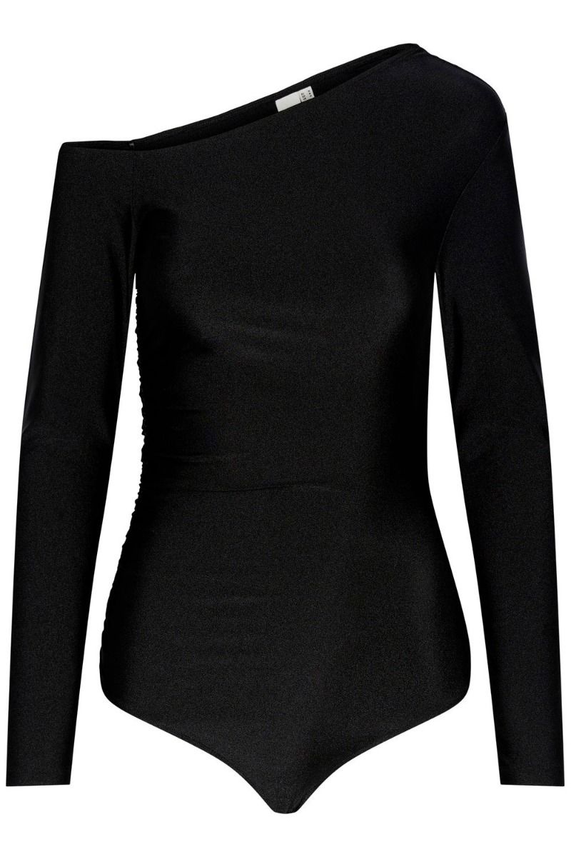 Y.A.S - Bodystocking - Royal Stretch LS OS Body - Show Black