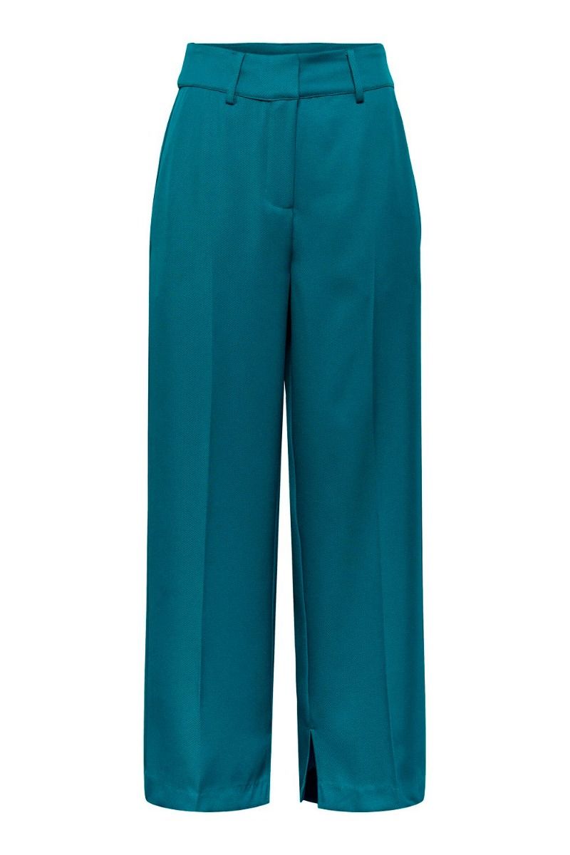 Y.A.S - Bukser - YAS Deeply HW Pant S. - Deep Lake