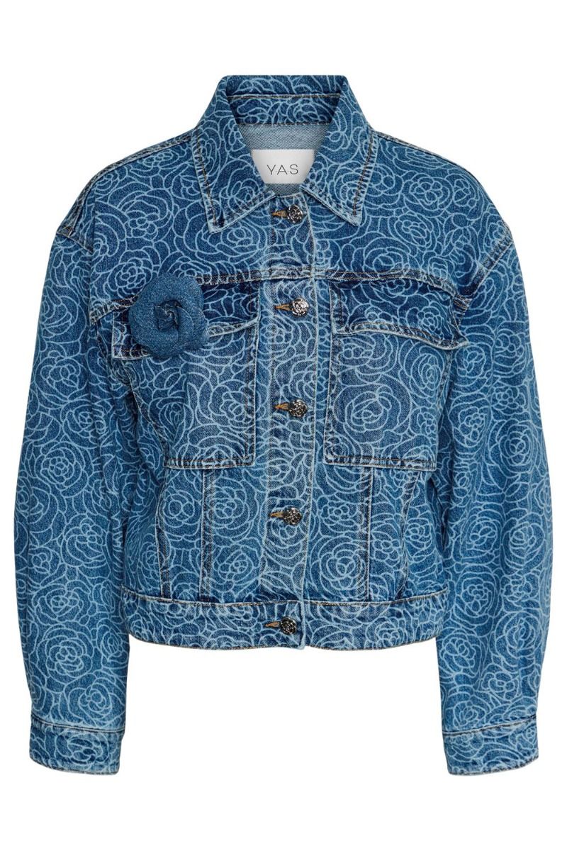 Y.A.S - Jakke - YAS Rosalyn LS Denim Jacket S. - Medium Blue Denim