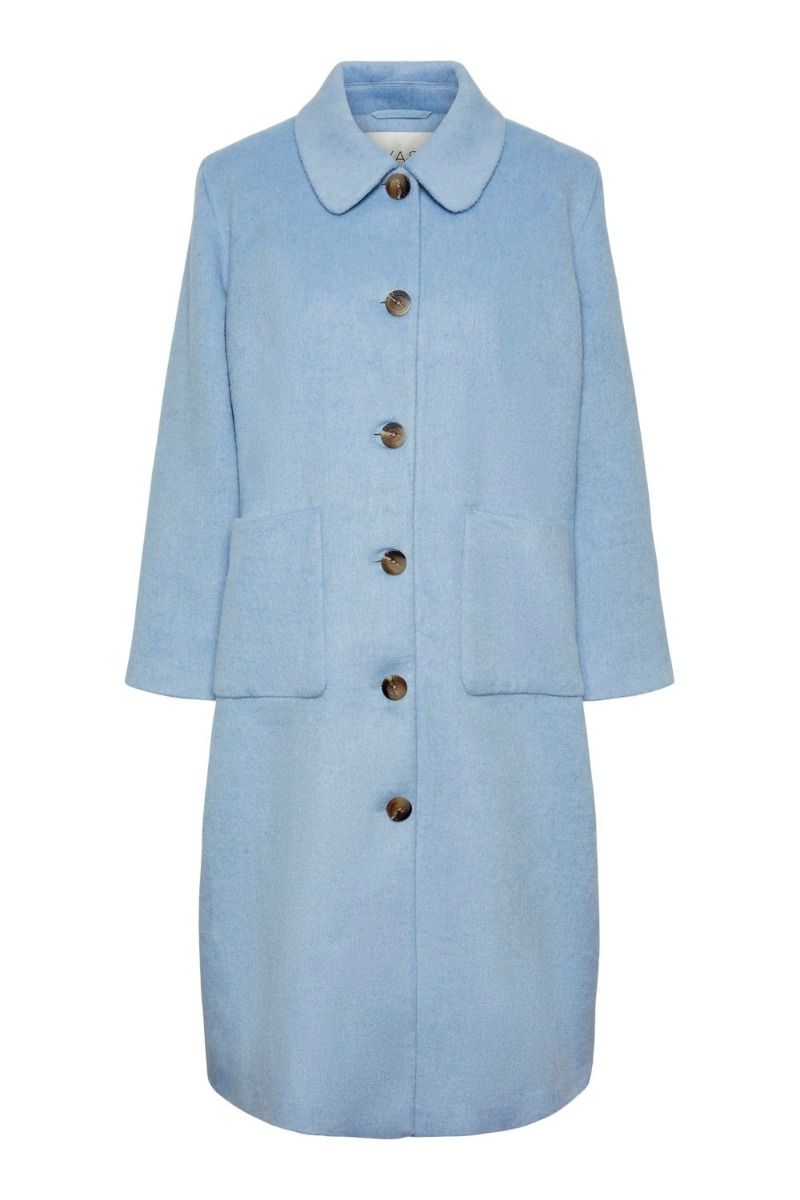 Y.A.S - Jakke - YAS Seren LS Wool Mix Coat - Serenity
