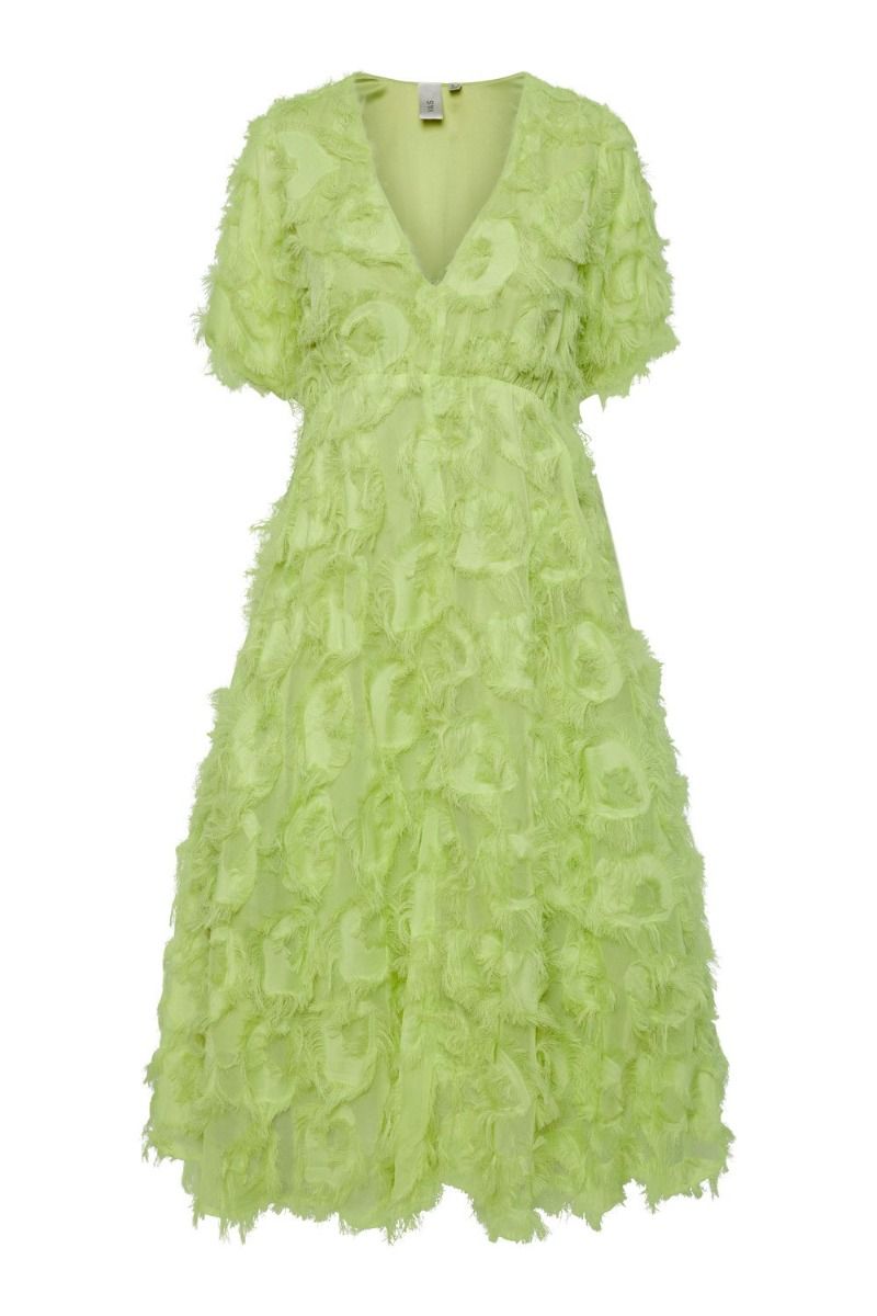 Y.A.S - Kjole - Pazylla 3/4 Midi Dress - Show Opaline Green