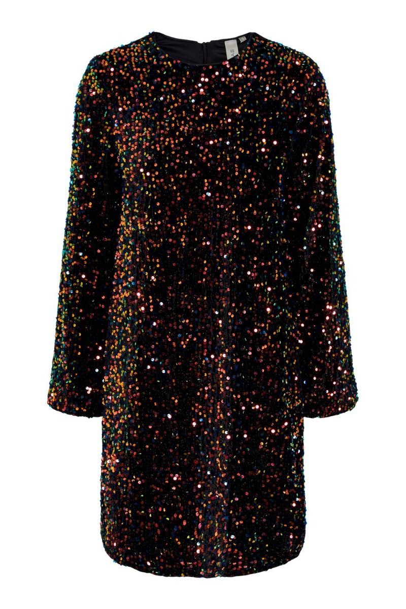 Y.A.S - Kjole - YAS Juela LS Dress - Black