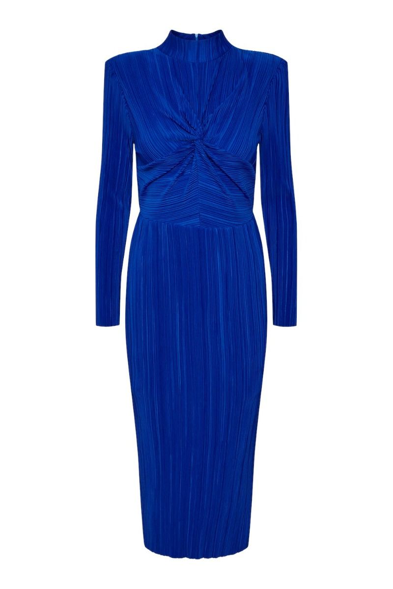 Y.A.S - Kjole - YAS Olinda High Neck LS Long Dress S. - Surf The Web