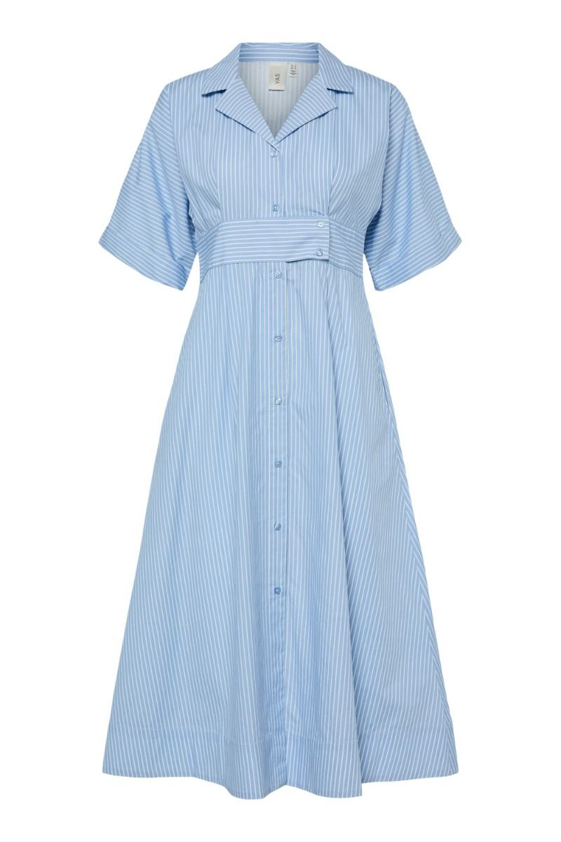 Y.A.S - Kjole - Yasastor 2/4 Midi Dress S. - Clear Sky