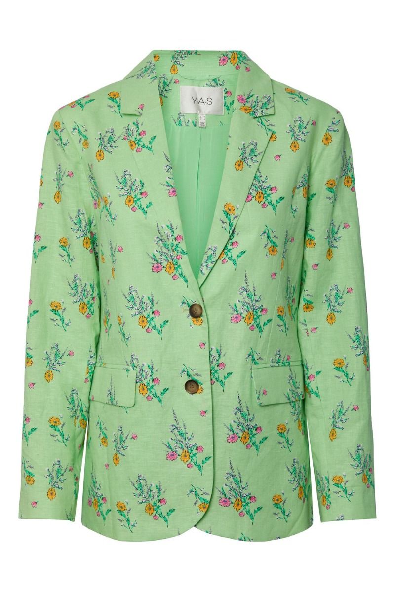 Y.A.S - Blazer - YAS Meadowfield LS Blazer - Opaline Green