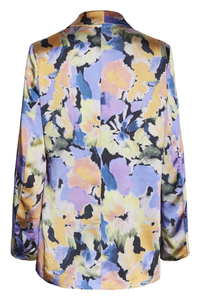 Y.A.S - Blazer - YAS Painterly LS Blazer S. - Show Black