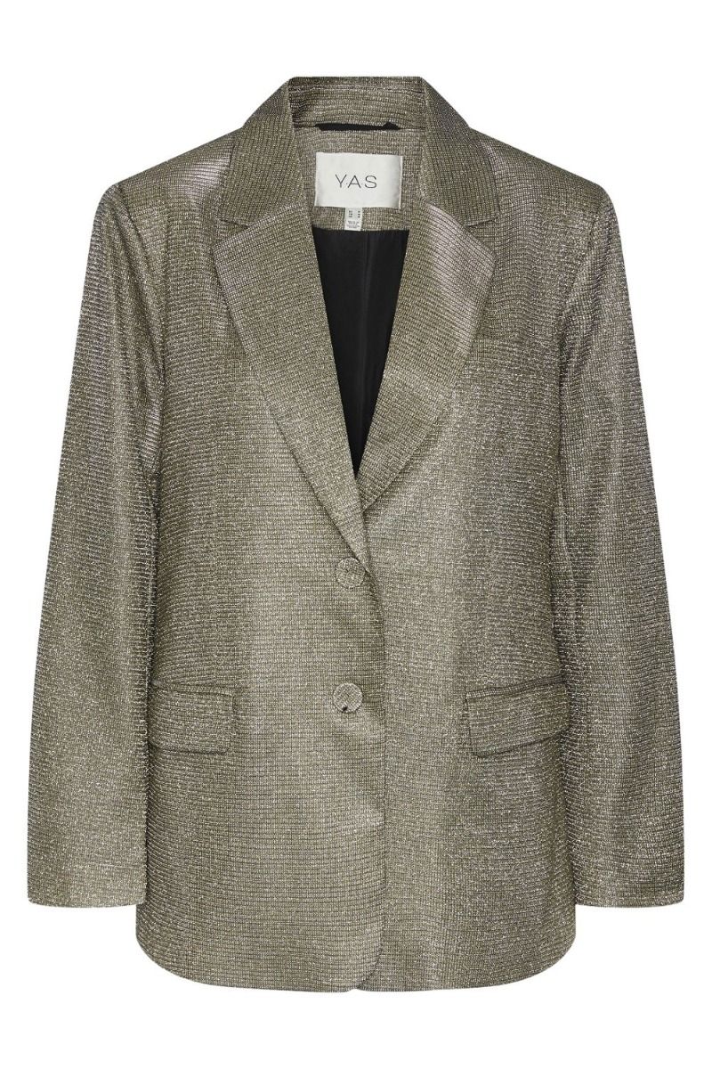 Y.A.S - Blazer - YAS Styles LS Oversize Blazer - Show Gold Colour