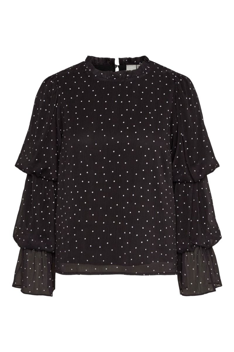 Y.A.S - Bluse - YAS Eleanor LS Top - Black