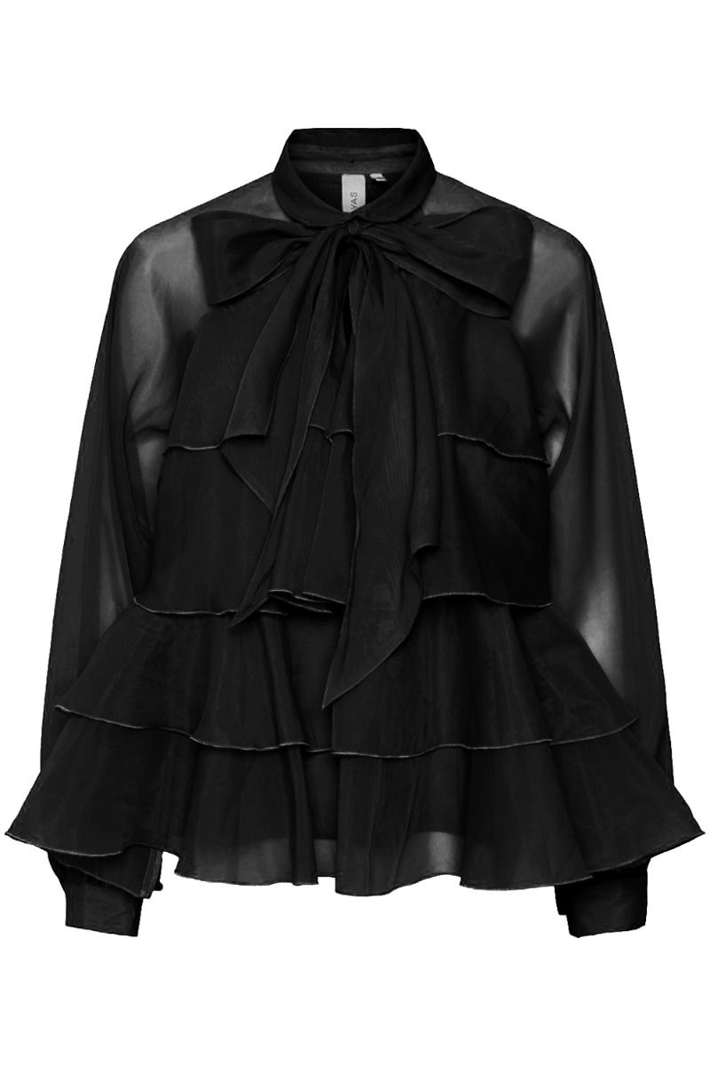Y.A.S - Bluse - Yas - Eloise LS Top - Show Black