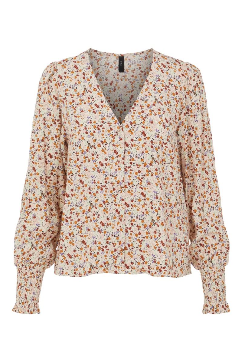 Y.A.S - Bluse - Rolea LS Shirt - Sand Dollar 