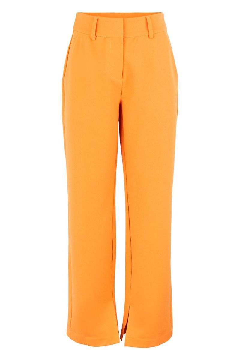 Y.A.S - Bukser - YAS Malabo HW Pant - Vibrant Orange