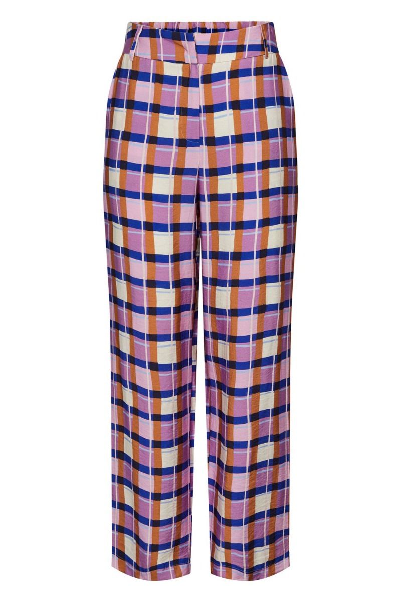 Y.A.S - Bukser - Square Hw Pant - Mulberry