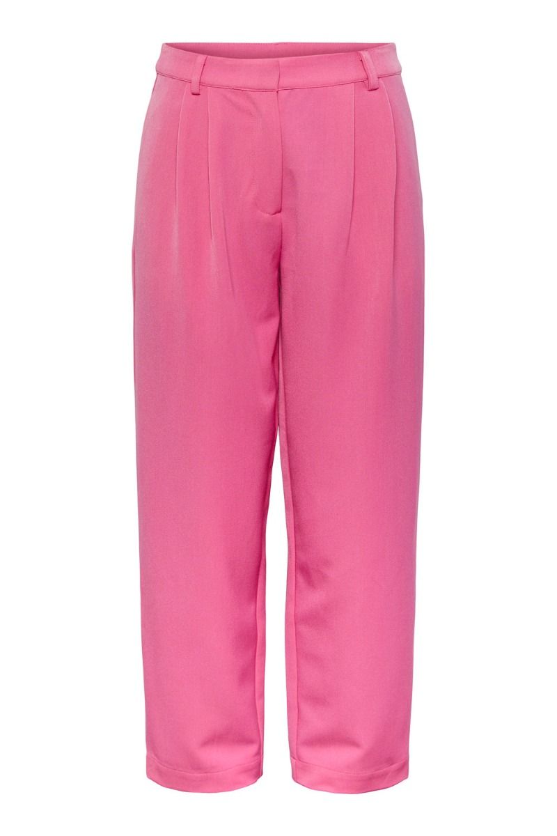 Y.A.S - Bukser - YAS Lone HW Pants - Shocking Pink