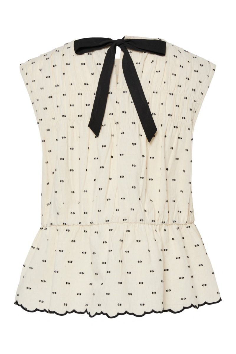 Y.A.S - Top - Dobby Sl Top - Gardenia