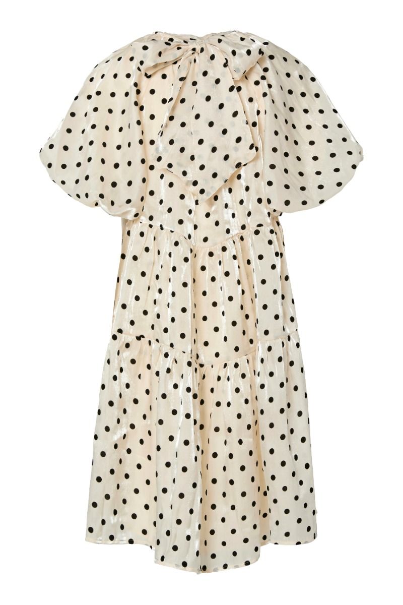 Y.A.S - Kjole - Dottish Ss Dress - Pb Sandshell