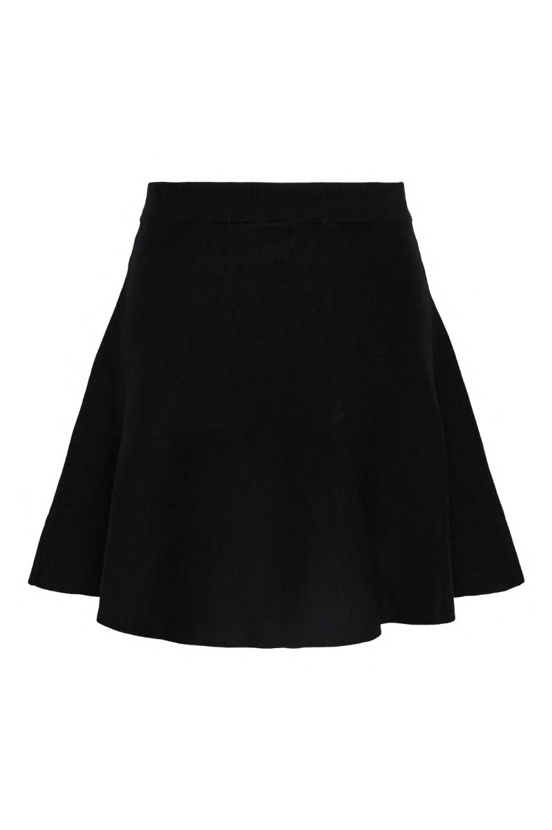 Y.A.S - Nederdel - Fonny Hw Knit Skirt - Black