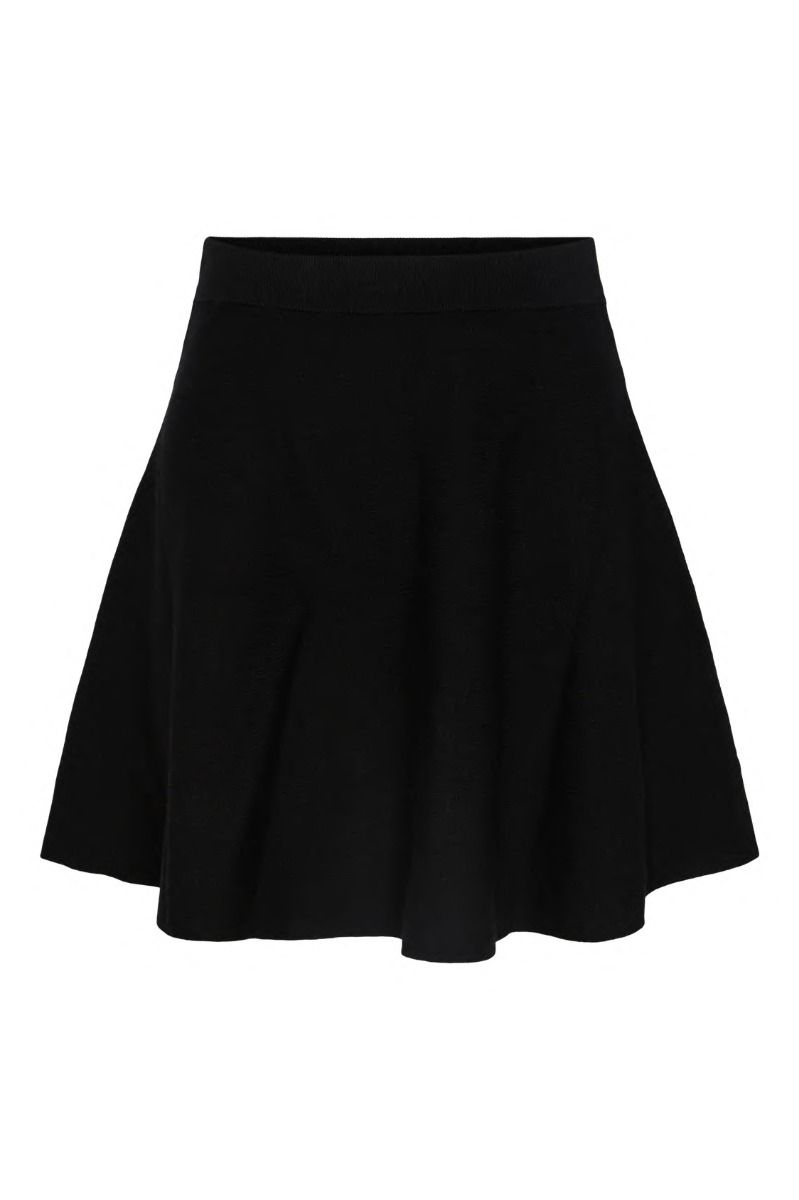 Y.A.S - Nederdel - Fonny Hw Knit Skirt - Black
