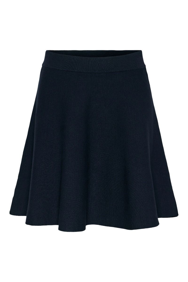 Y.A.S - Nederdel - Fonny HW Knit Skirt - Navy Blazer