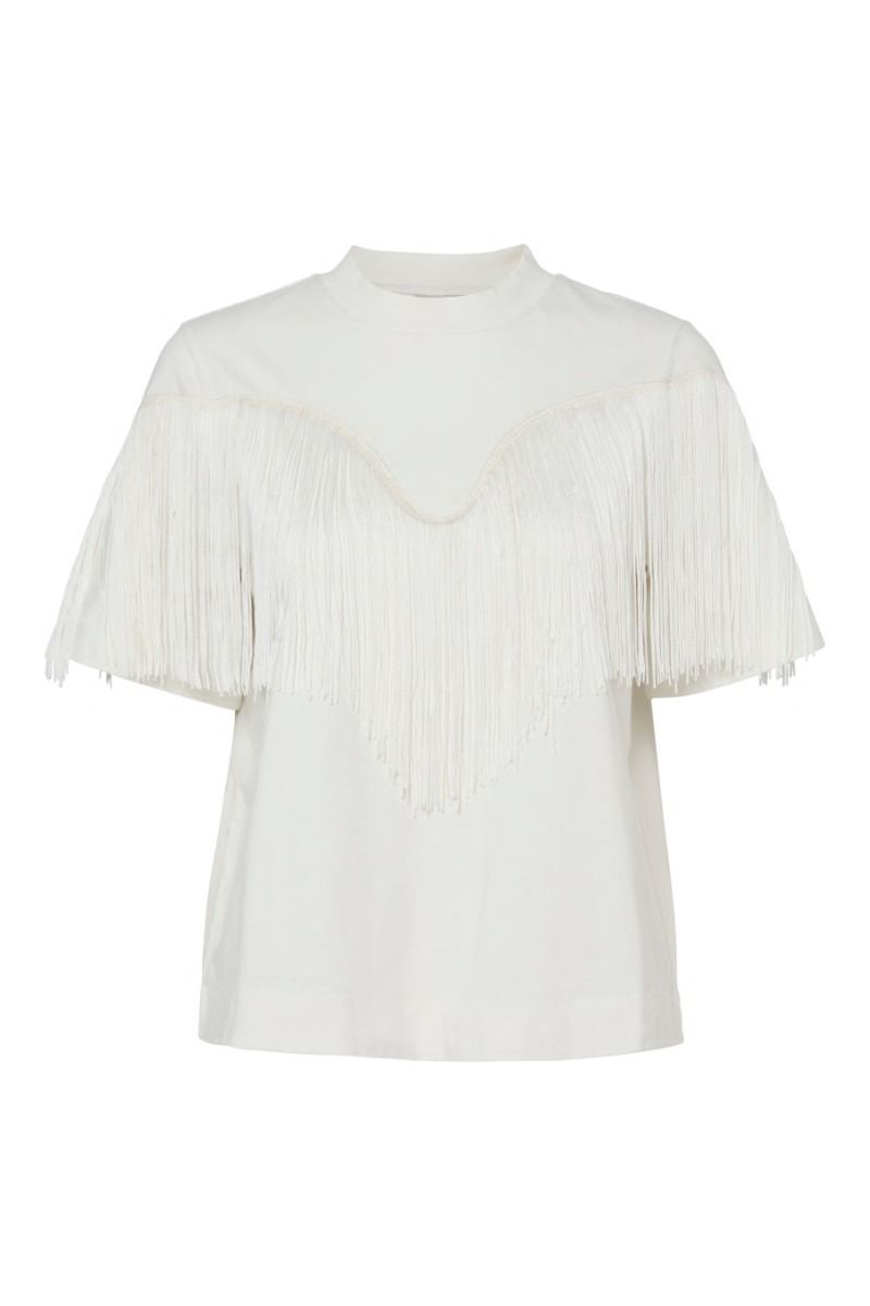 Y.A.S - T-shirt - Yasfrina Ss T-Shirt S. - Star White