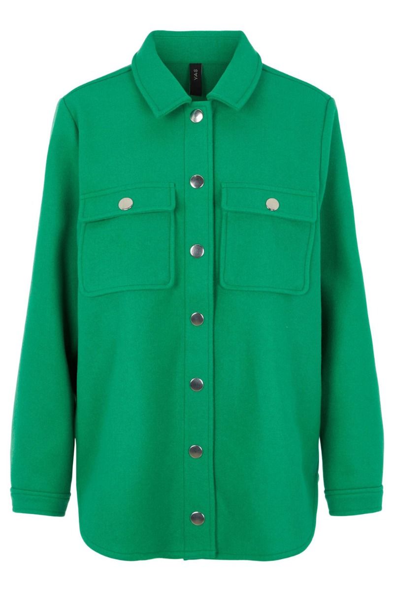 Y.A.S - Jakke - Jolly LS Shacket - Jolly Green