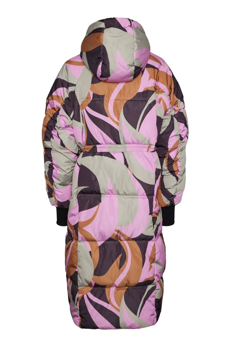 Y.A.S - Jakke - Yas Similly Padded Coat S. - Abbey Stone