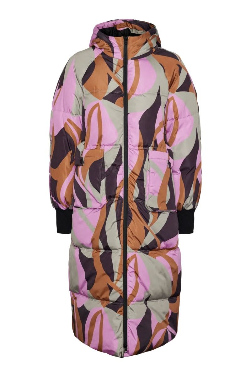 Y.A.S - Jakke - Yas Similly Padded Coat S. - Abbey Stone