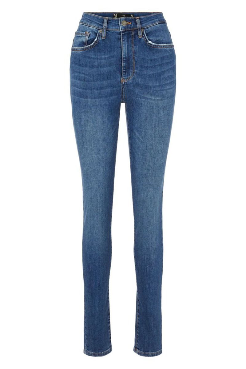 Y.A.S - Jeans - Ayo HW Skinny Jeans - Medium Blue Denim 