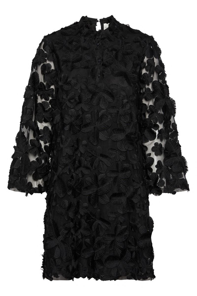 Y.A.S - Kjole - Karly 7/8 Short Dress - Black