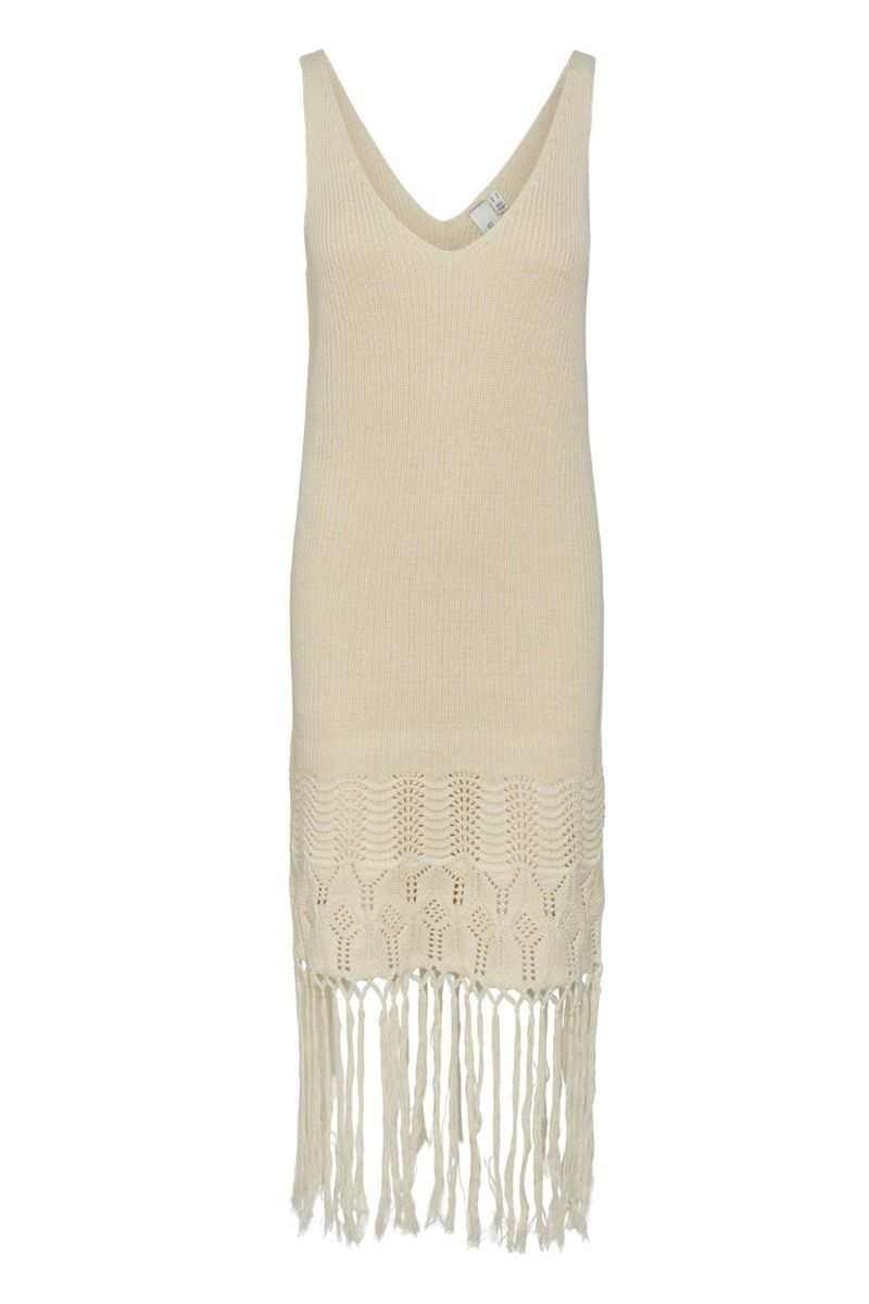 Y.A.S - Kjole - YAS Ace SL Knit Dress - Birch