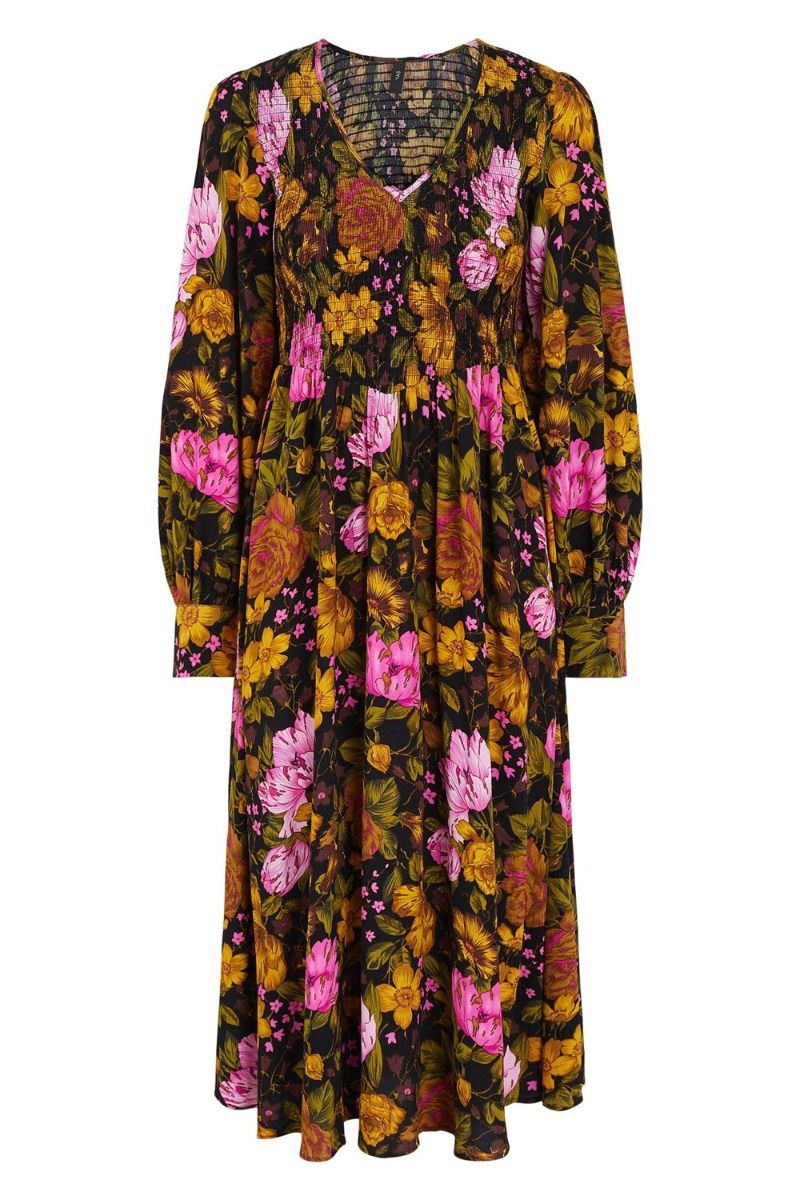 Y.A.S - Kjole - YAS Apolla LS Long Dress - Black