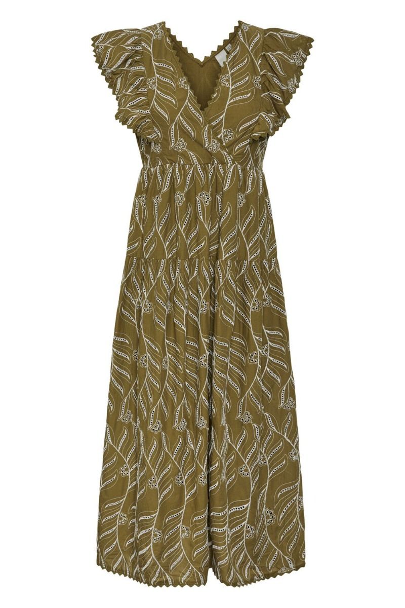 Y.A.S - Kjole - YAS Applica SL Long Dress - Capulet Olive